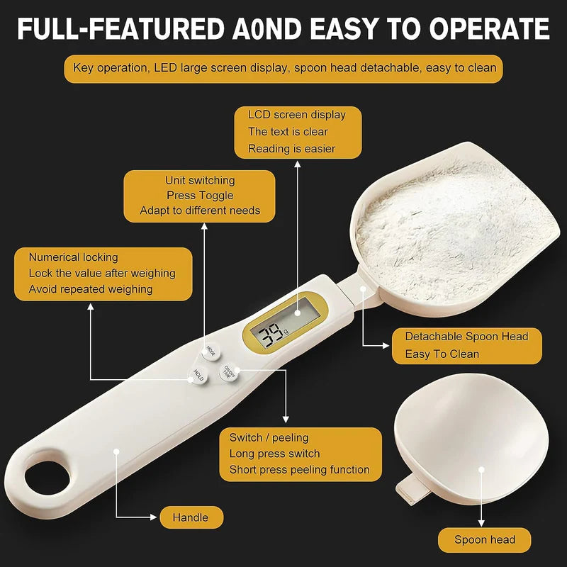 Kitchen Food Digital Spoon Scale,