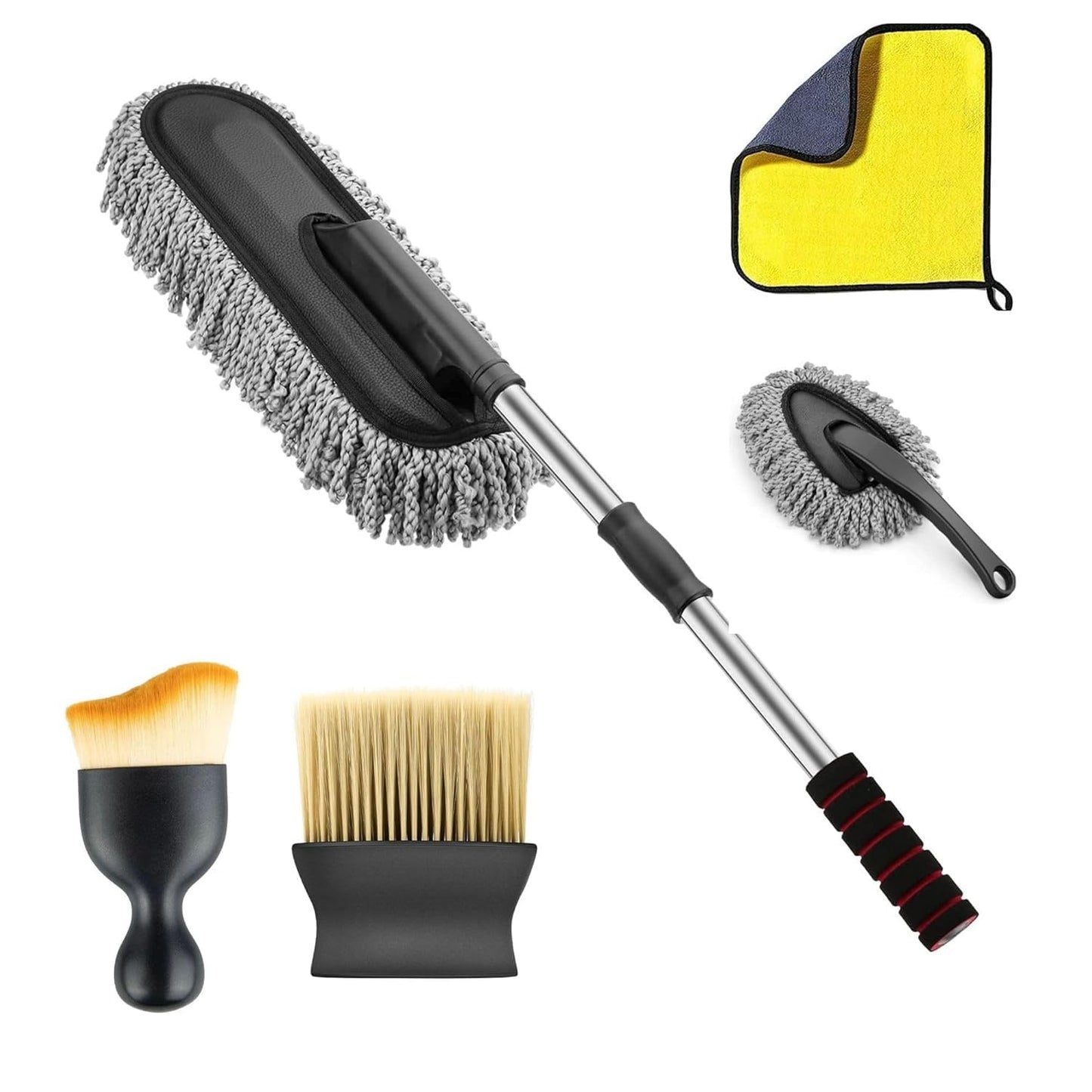 5Pcs Microfiber Car Duster Kit – Trusted Cleaning Kit for Car & Home! ✨”