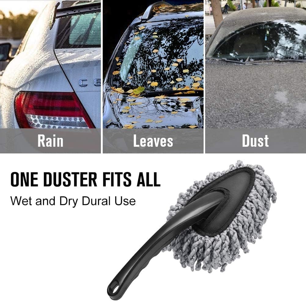 5Pcs Microfiber Car Duster Kit – Trusted Cleaning Kit for Car & Home! ✨”