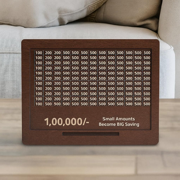 Wooden Money Saving Box | One Lakh Saving Box | Small Amount Becomes Big Savings!